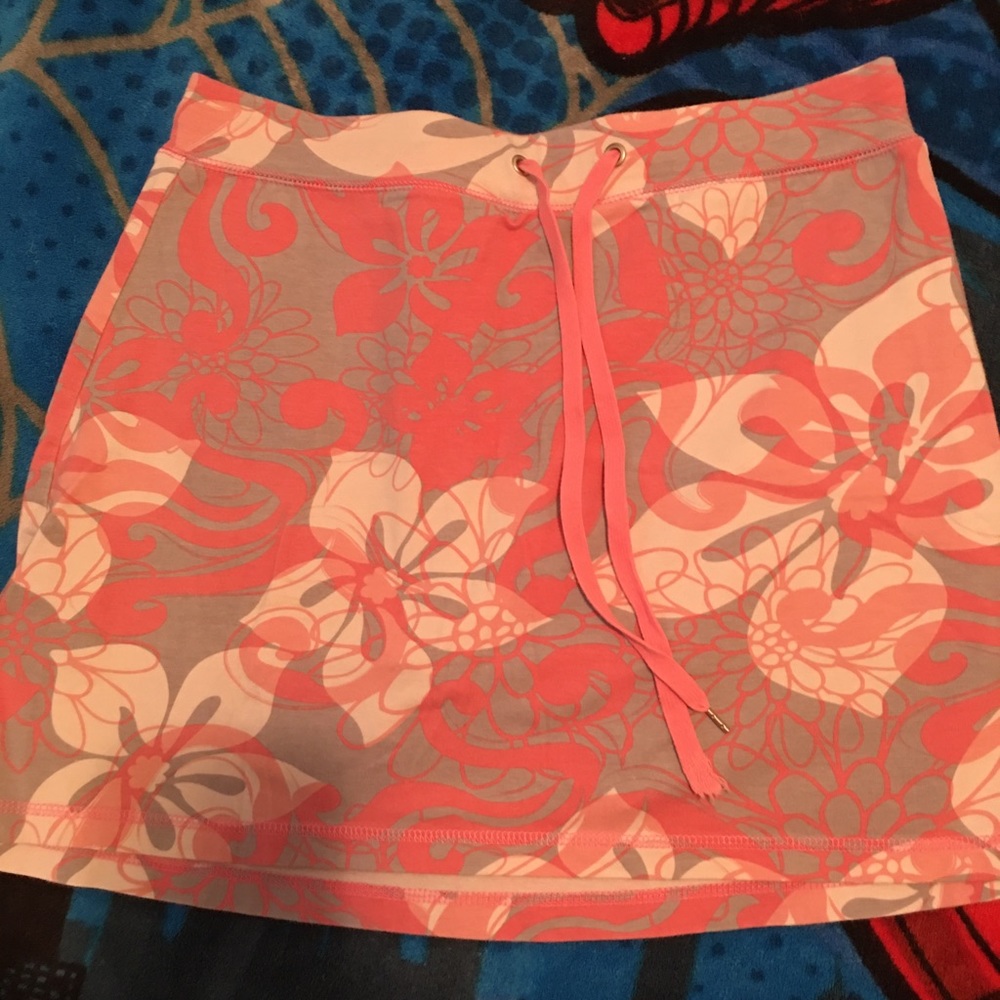 Pink floral skort